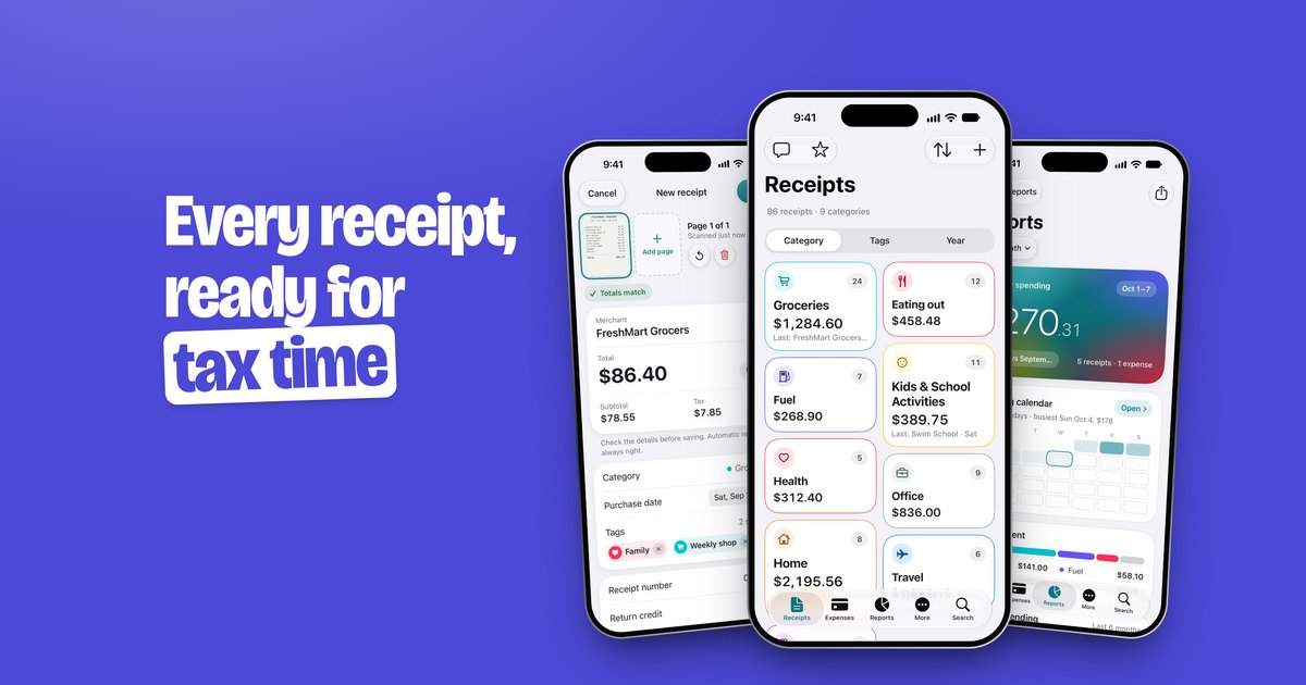 Receipt Scanner App for iPhone, iPad & Android | Receiptly